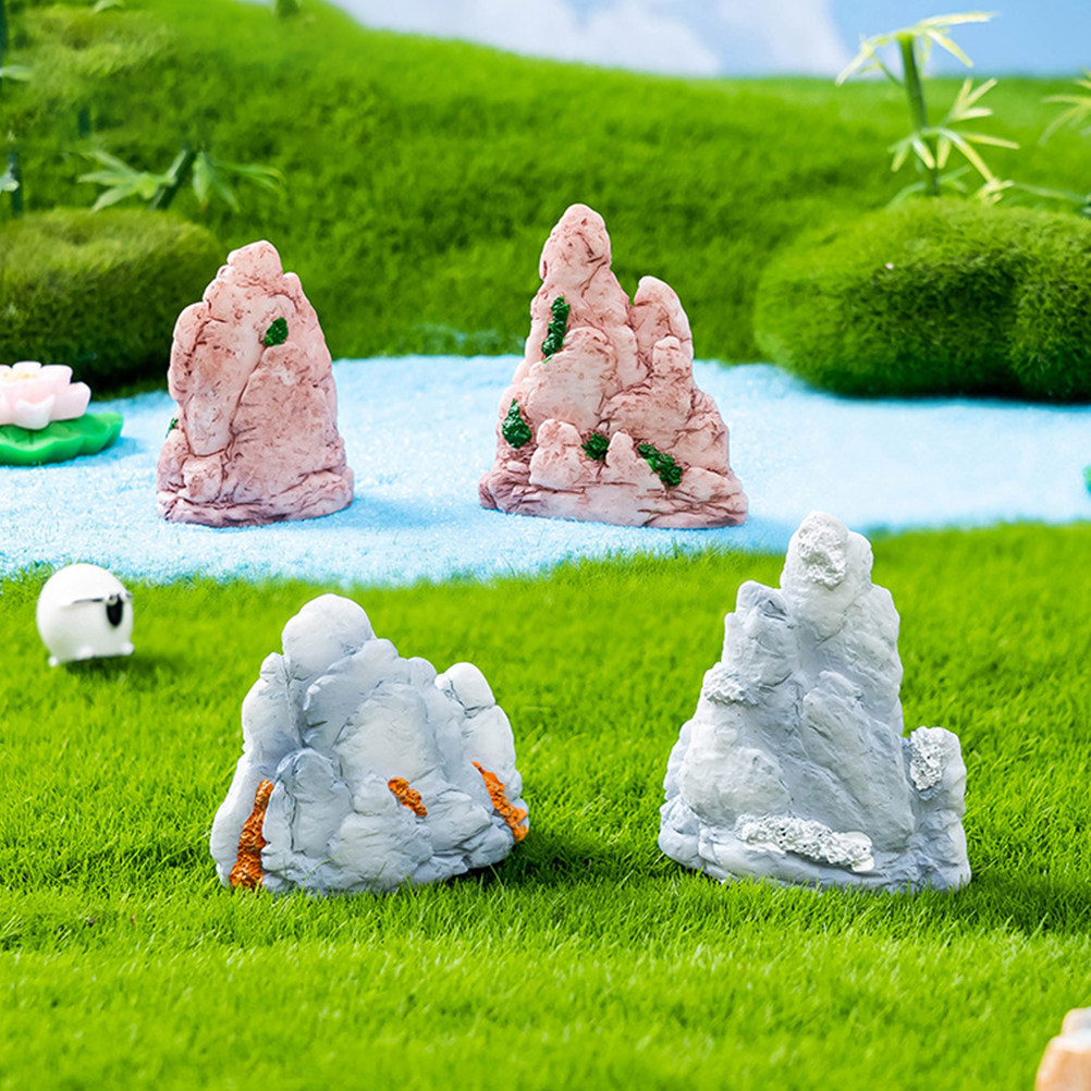 6Pcs Resin Mini Bonsai Mountai - Bonsai Garden Landscape Design recension och pris