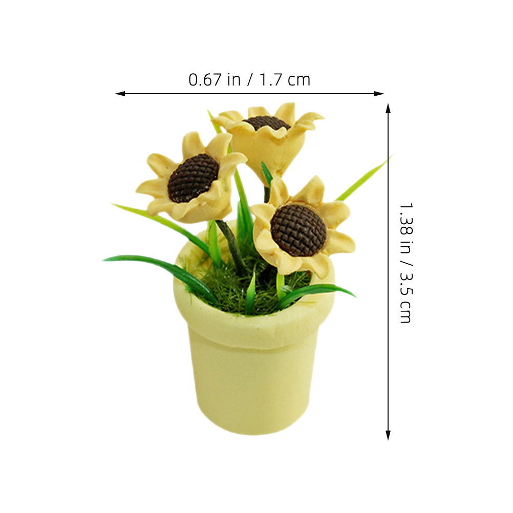 4Pcs Miniature Sunflower Bonsa - Bonsai Garden Landscape Design recension och pris