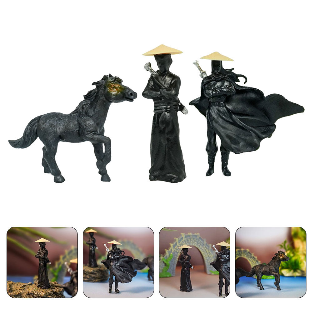 3Pcs Ancient Chinese Knight Sc - Bonsai Garden Art recension och pris