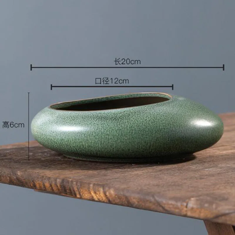 Coarse Pottery Bonsai Vase Gre - Bonsai Garden Art recension och pris