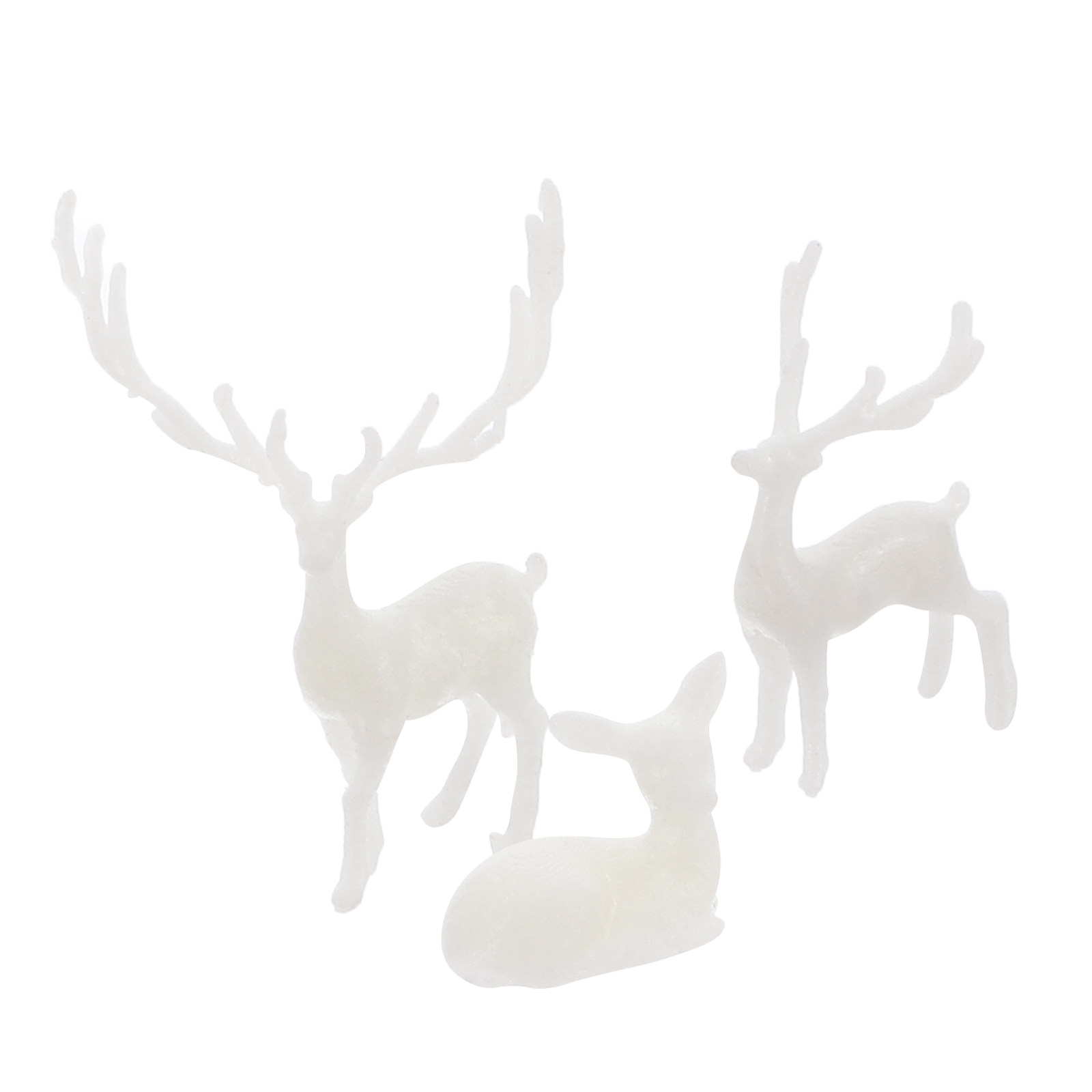 3Pcs Lifelike Resin Elk Statue - Bonsai Garden Landscape Design recension och pris