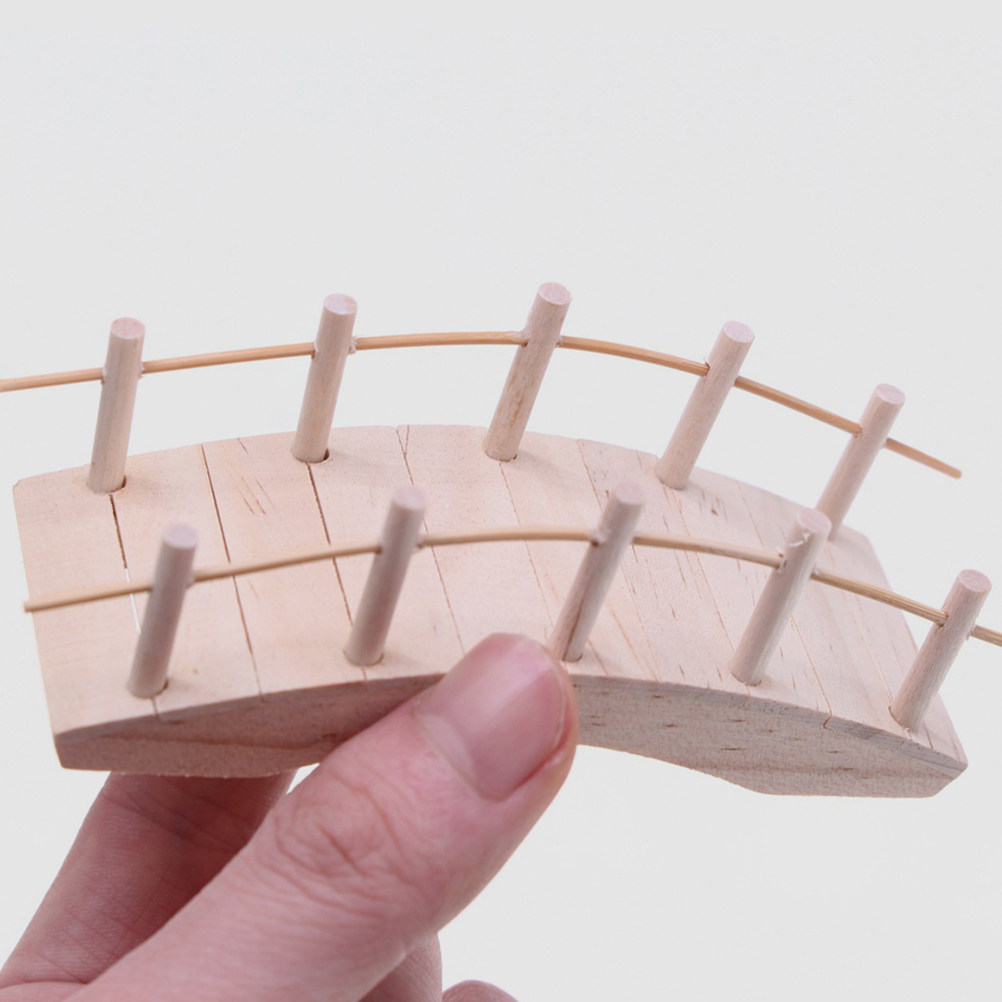 2Pcs Mini Wooden Arch Bridge V - Bonsai Garden Landscape Design recension och pris